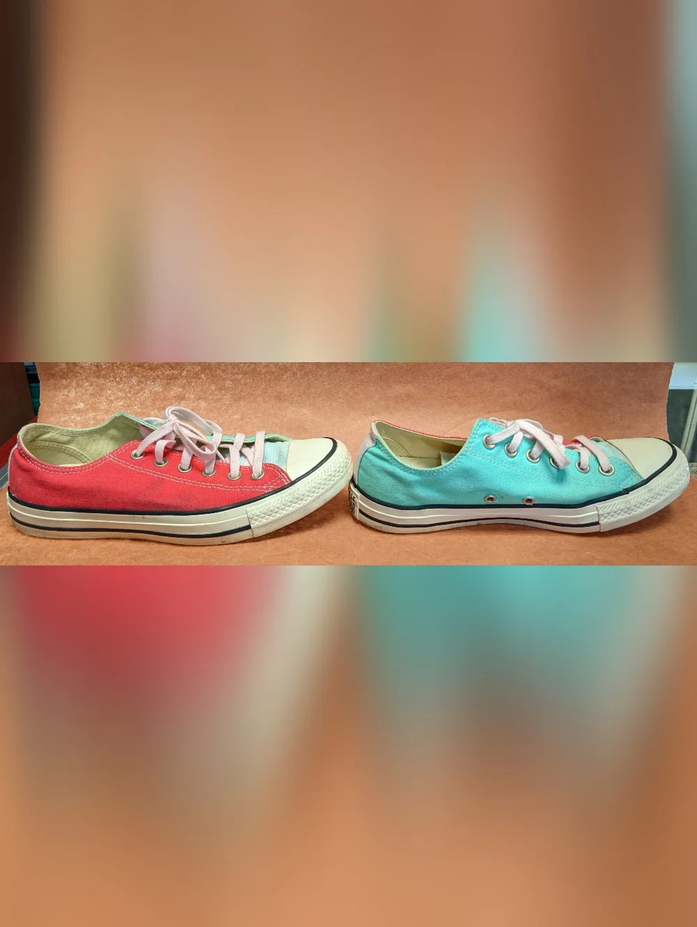 Converse All-Star Unisex Sneakers Pastel  Multi Colors - Used Fair - Picture 4 of 12